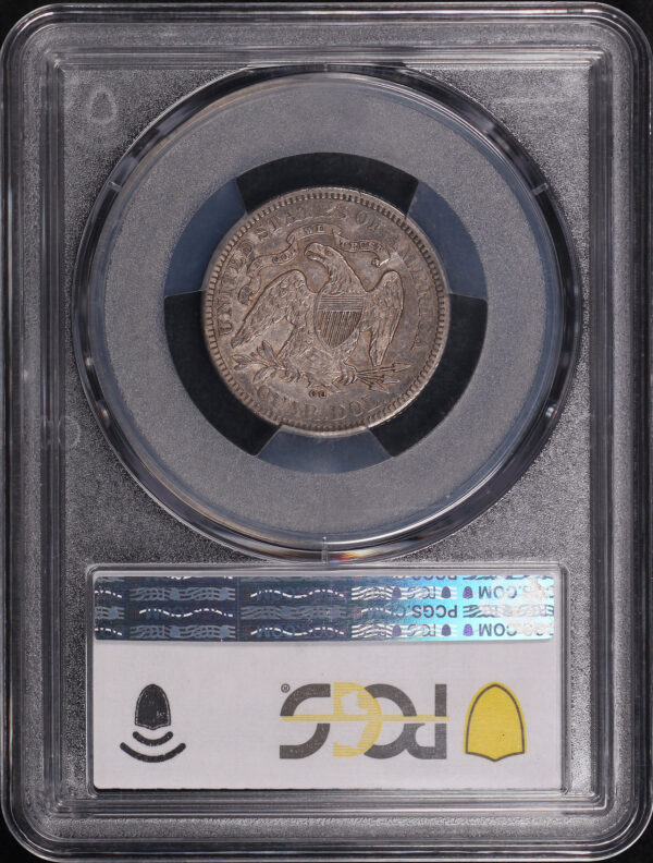 Reverse of this 1876-CC Liberty Seated Quarter PCGS XF-40