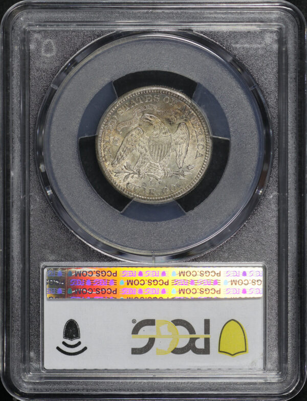Reverse of this 1876-CC Liberty Seated Quarter PCGS MS-63