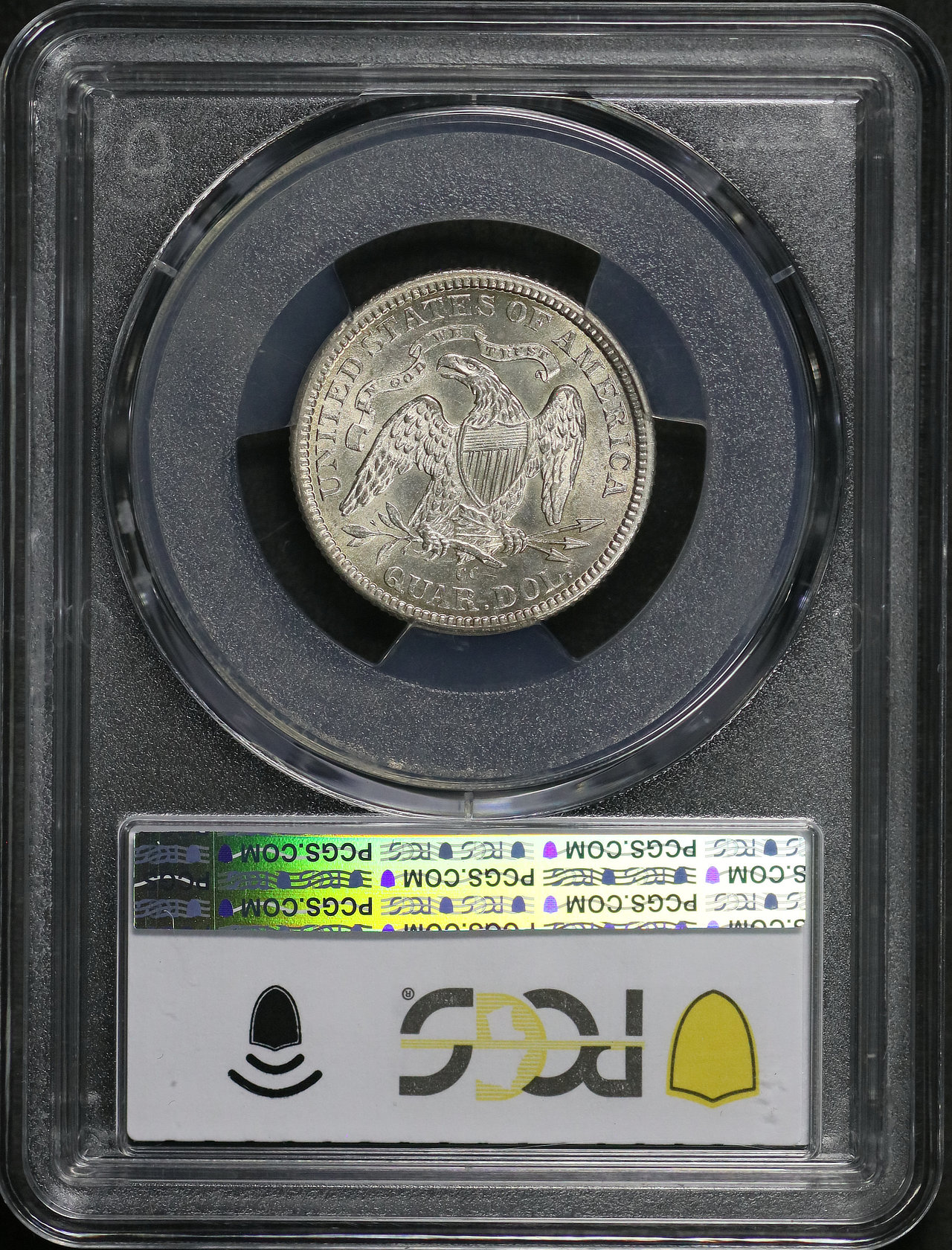 Reverse of this 1878-CC Liberty Seated Quarter PCGS MS-63