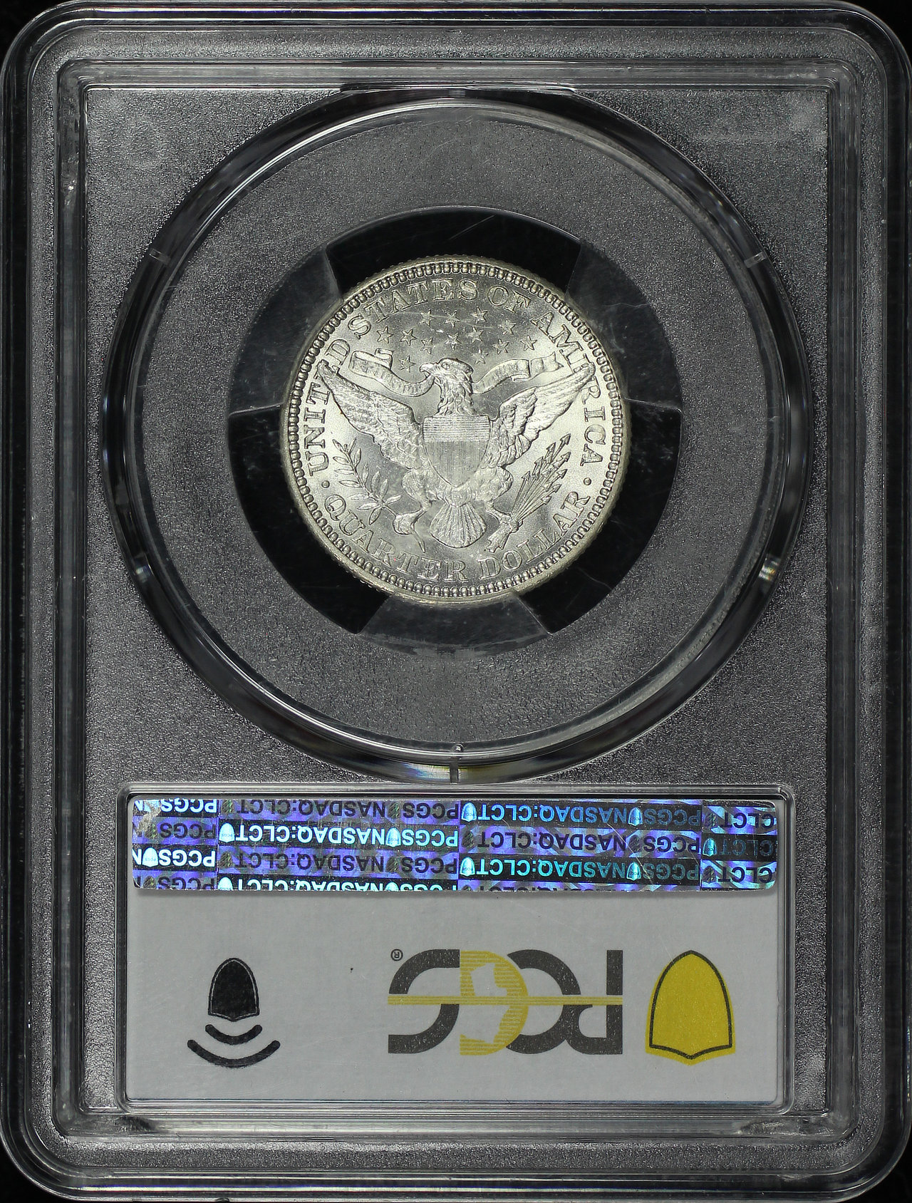Reverse of this 1912 Barber Quarter PCGS MS-63