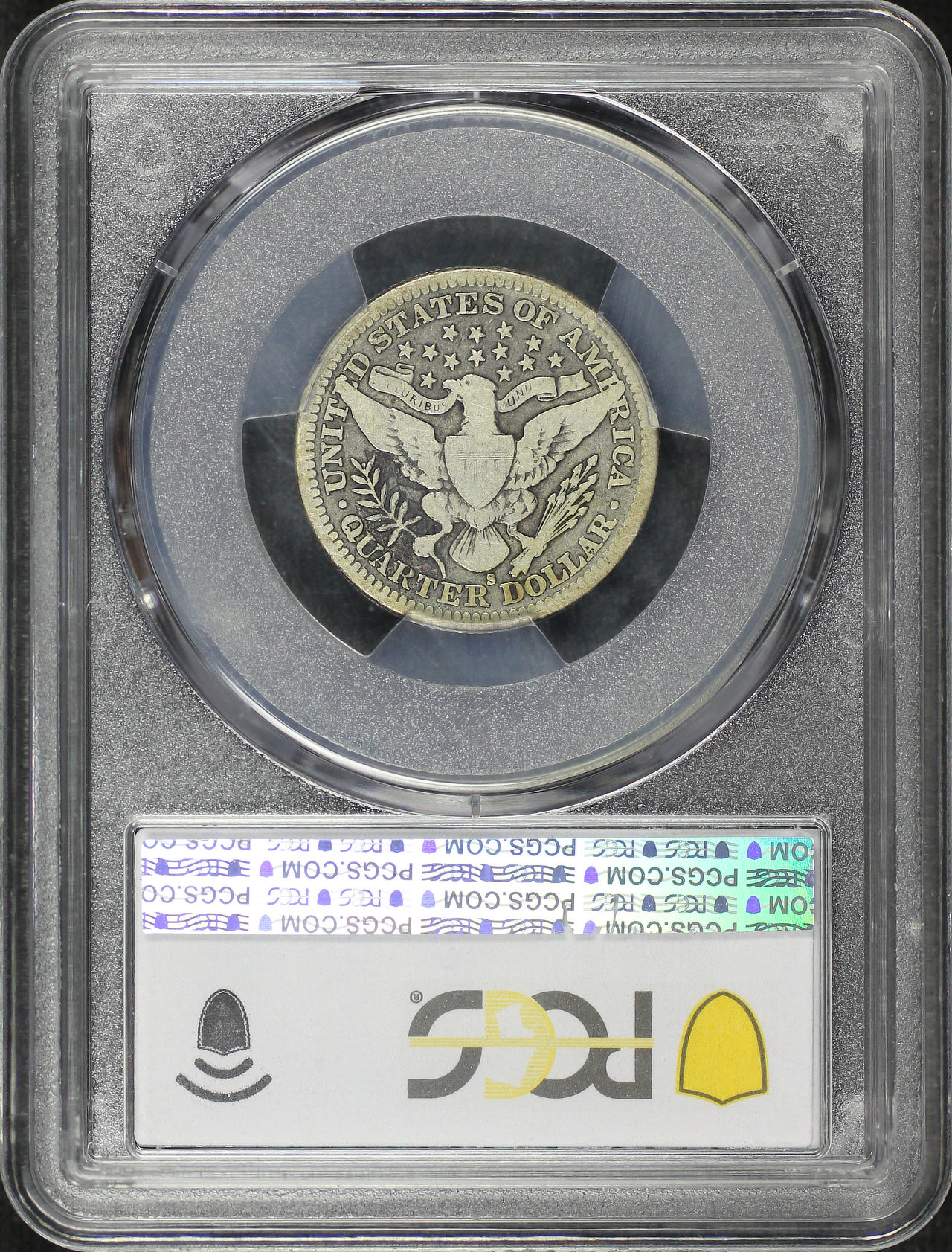 Reverse of this 1913-S Barber Quarter PCGS VG-08
