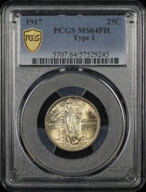 Obverse of this 1917 Standing Liberty Quarter Type 1 PCGS MS-64