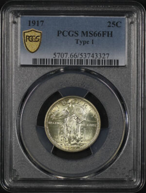 Obverse of this 1917 Standing Liberty Quarter Type 1 PCGS MS-66 FH