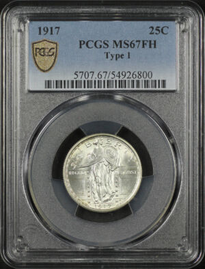 Obverse of this 1917 Standing Liberty Quarter Type 1 PCGS MS-67