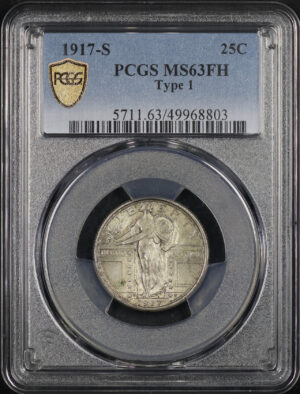 Obverse of this 1917-S Standing Liberty Quarter Type 1 PCGS MS-63 FH