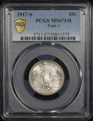 Obverse of this 1917-S Standing Liberty Quarter Type 1 PCGS MS-67 FH