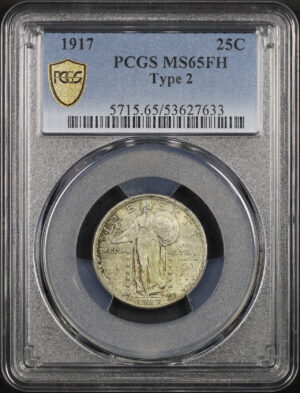 Obverse of this 1917 Standing Liberty Quarter Type 2 PCGS MS-65 FH