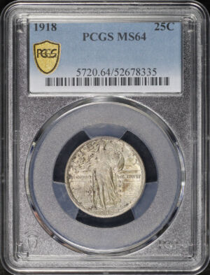 Obverse of this 1918 Standing Liberty Quarter PCGS MS-64