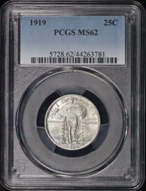 Obverse of this 1919 Standing Liberty Quarter PCGS MS-62