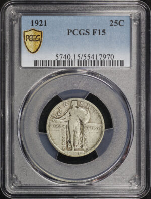 Obverse of this 1921 Standing Liberty Quarter PCGS F-15