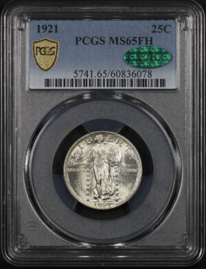 Obverse of this 1921 Standing Liberty Quarter PCGS MS-65 FH CAC