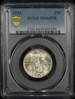 Obverse of this 1923 Standing Liberty Quarter PCGS MS-64 FH