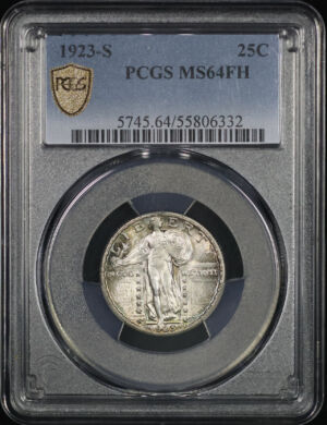 Obverse of this 1923-S Standing Liberty Quarter PCGS MS-64
