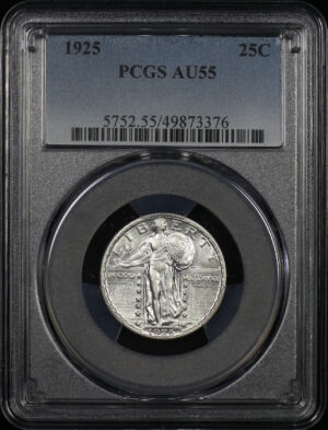 Obverse of this 1925 Standing Liberty Quarter PCGS AU-55