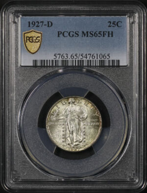 Obverse of this 1927-D Standing Liberty Quarter PCGS MS-65 FH