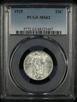Obverse of this 1929 Standing Liberty Quarter PCGS MS-62