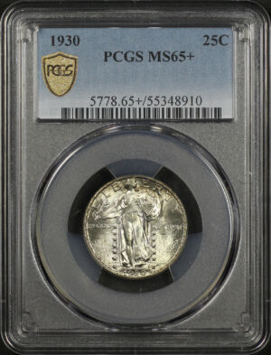 Obverse of this 1930 Standing Liberty Quarter PCGS MS-65+