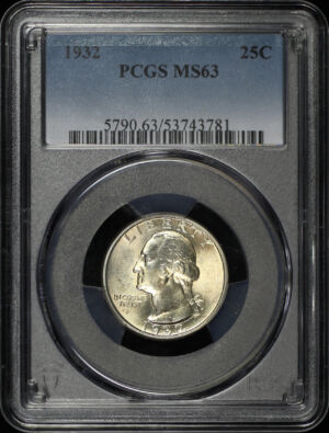 Obverse of this 1932 Washington Quarter PCGS MS-63