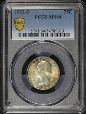 Obverse of this 1932-D Washington Quarter PCGS MS-64