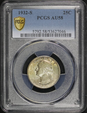 Obverse of this 1932-S Washington Quarter PCGS AU-58