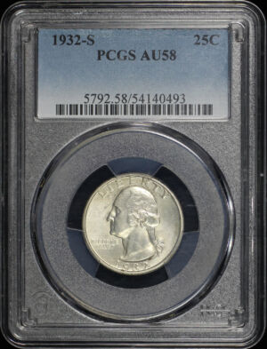 Obverse of this 1932-S Washington Quarter PCGS AU-58