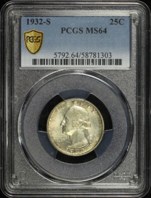 Obverse of this 1932-S Washington Quarter PCGS MS-64