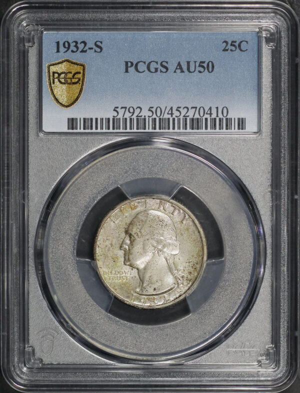 Obverse of this 1932-S Washington Quarter PCGS AU-50