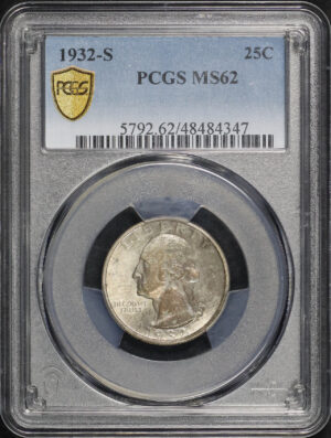 Obverse of this 1932-S Washington Quarter PCGS MS-62