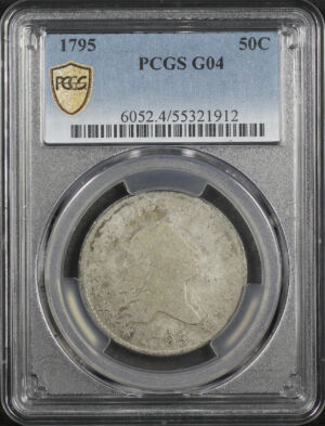 Obverse of this 1795 Flowing Hair Half Dollar PCGS G-04