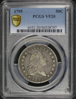 Obverse of this 1795 Flowing Hair Half Dollar PCGS VF-20