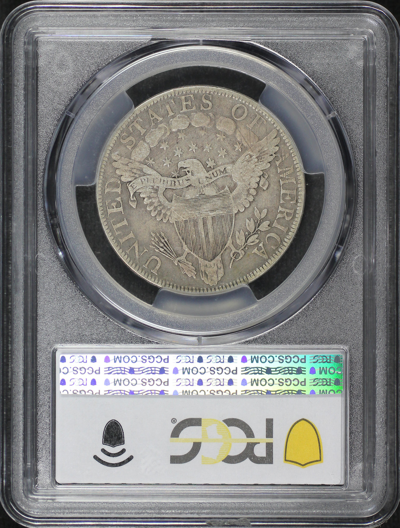 Reverse of this 1802 Draped Bust Half Dollar PCGS F-15