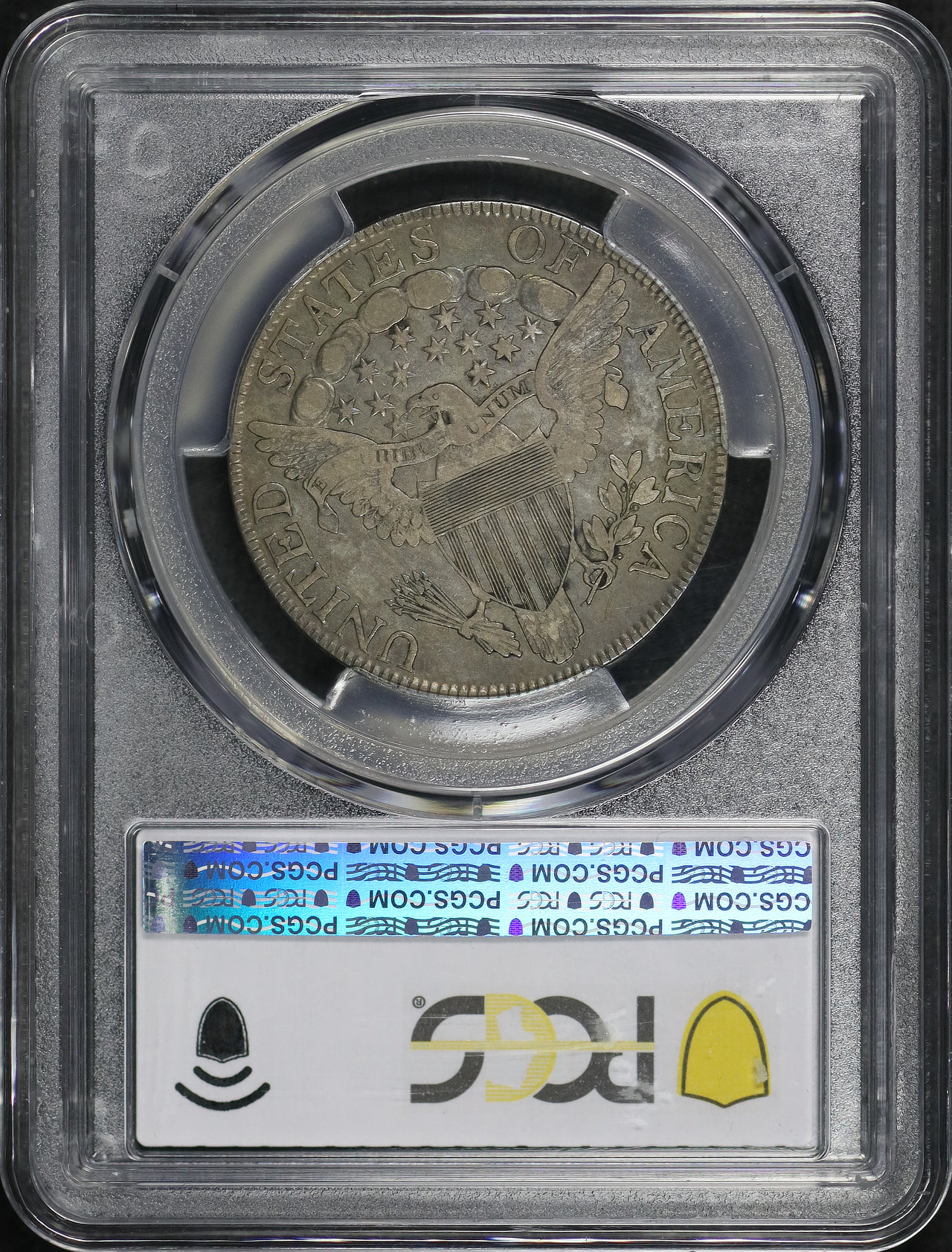 Reverse of this 1806 Draped Bust Half Dollar Pointed 6, Stem PCGS VF-25