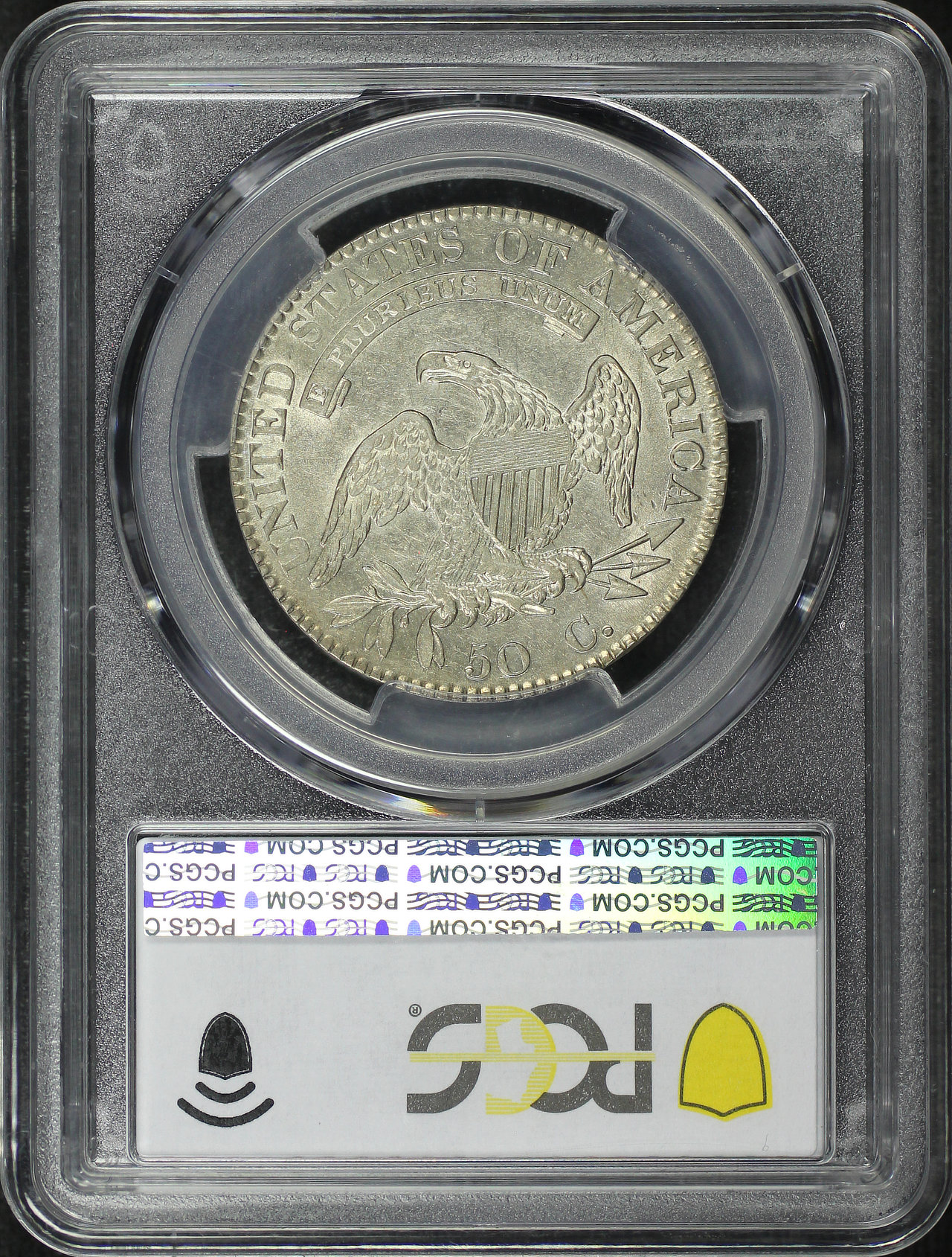 Reverse of this 1819 Capped Bust Half Dollar PCGS AU-53