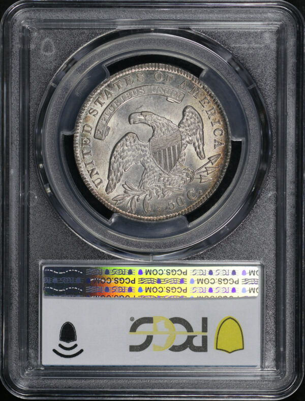 Reverse of this 1834 Capped Bust Half Dollar Small Date & Small Letters PCGS AU-58+