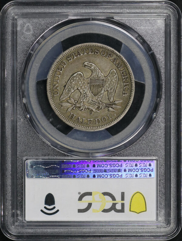 Reverse of this 1858-O Liberty Seated Half Dollar PCGS XF-45 CAC