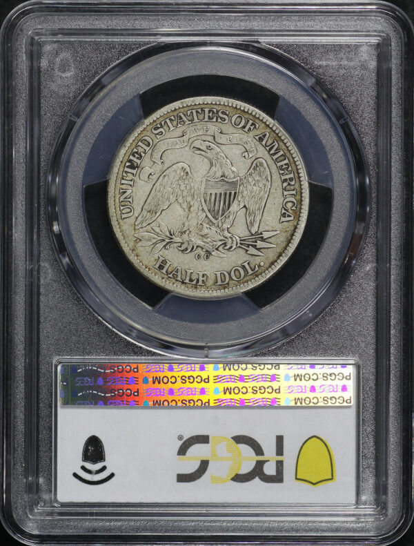 Reverse of this 1872-CC Liberty Seated Half Dollar PCGS VF-30