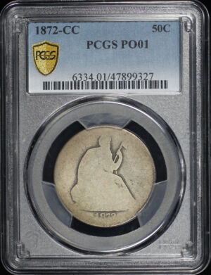 Obverse of this 1872-CC Liberty Seated Half Dollar PCGS PO-01