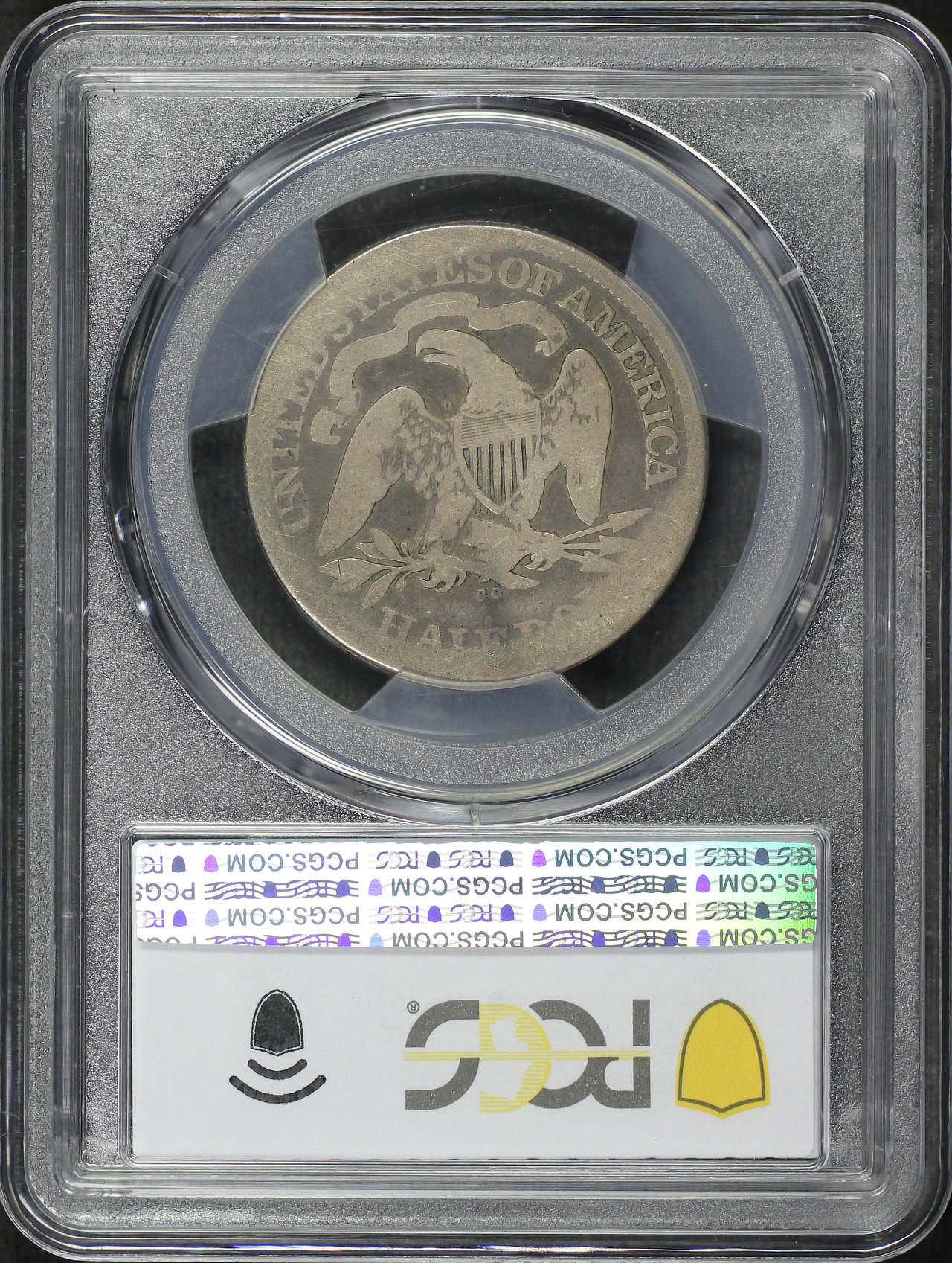 Reverse of this 1874-CC Liberty Seated Half Dollar Arrows PCGS FR-02 CAC
