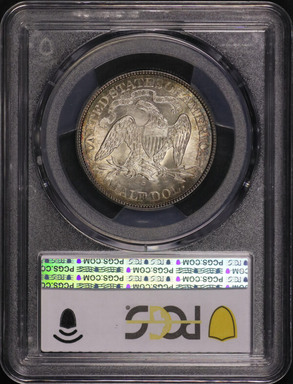 Reverse of this 1875-S Liberty Seated Half Dollar PCGS MS-65 CAC
