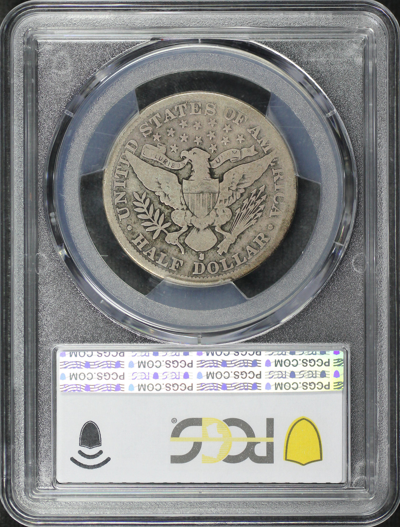 Reverse of this 1896-S Barber Half Dollar PCGS G-06