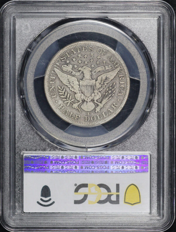 Reverse of this 1897-S Barber Half Dollar PCGS VG-10