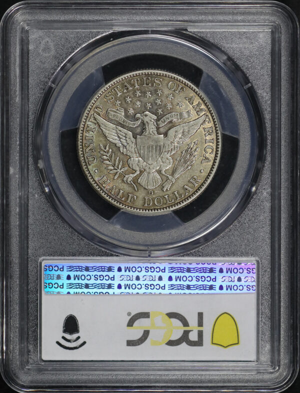 Reverse of this 1909-O Barber Half Dollar PCGS XF-45