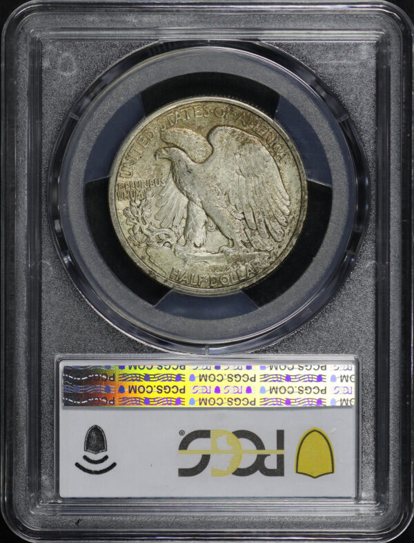 Reverse of this 1917-D Walking Liberty Half Dollar Reverse PCGS AU-53