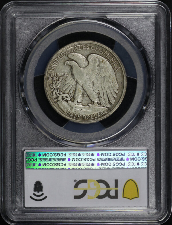 Reverse of this 1919-D Walking Liberty Half Dollar PCGS VF-30