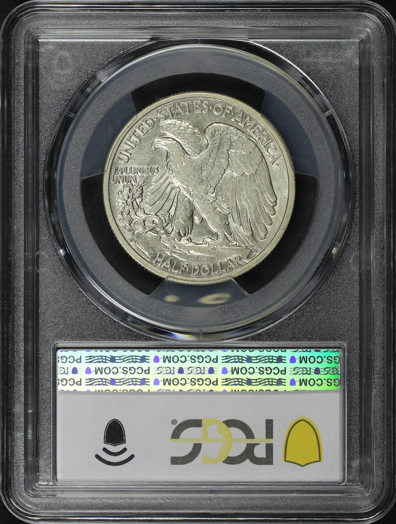 Reverse of this 1927-S Walking Liberty Half Dollar PCGS AU-55