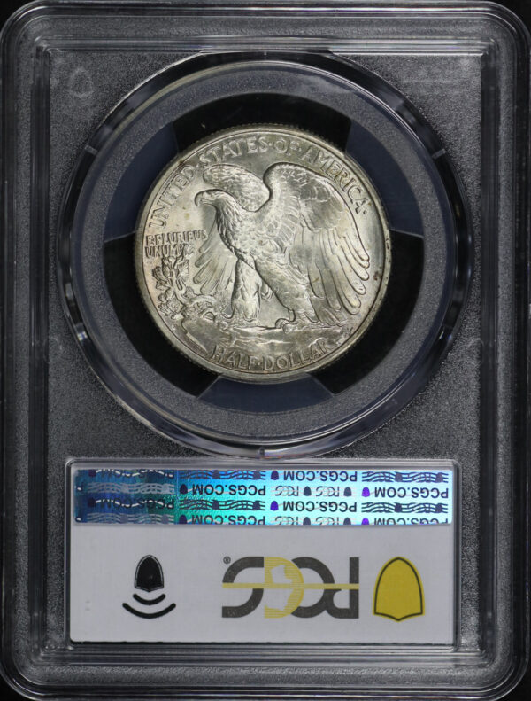 Reverse of this 1934-D Walking Liberty Half Dollar PCGS MS-66