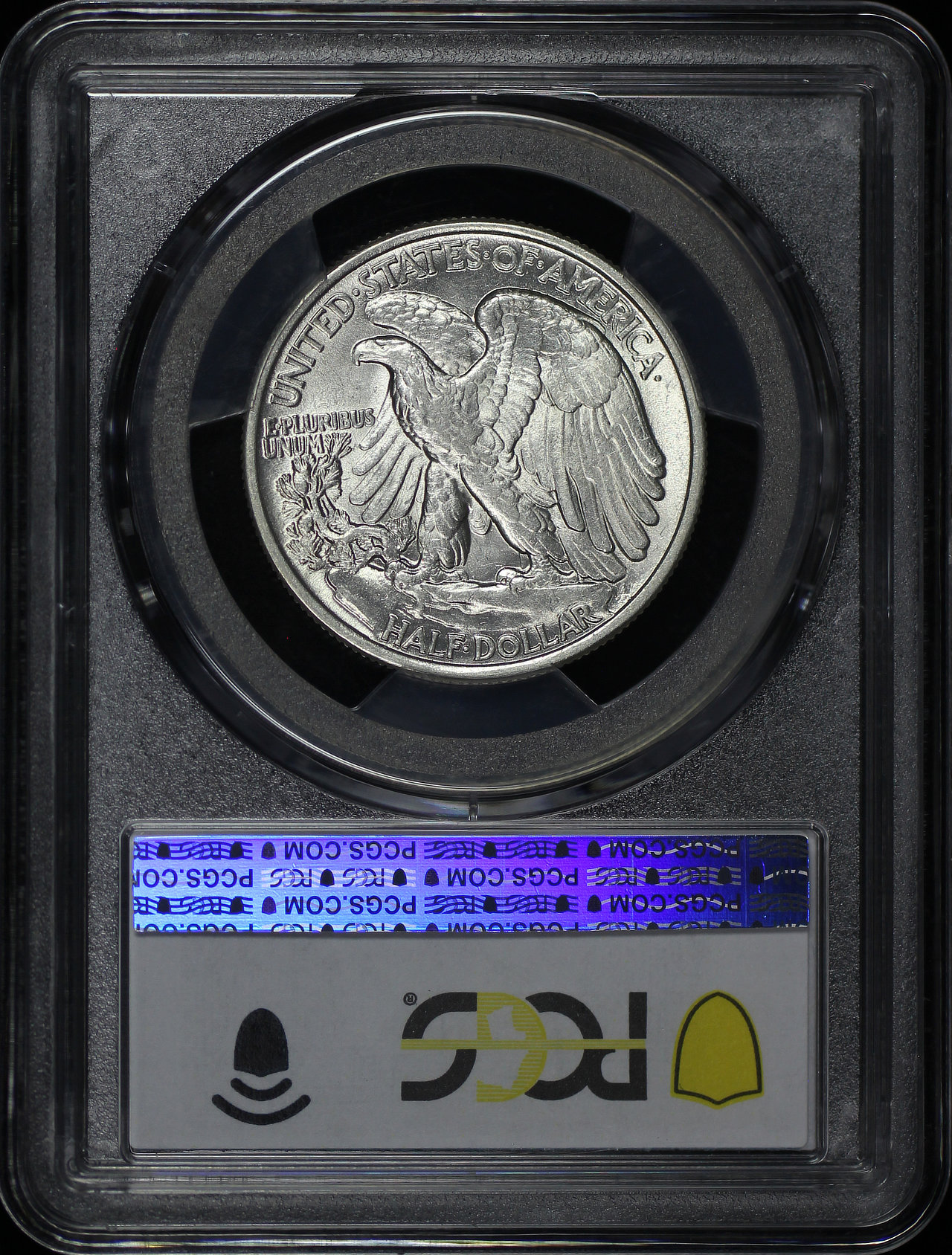 Reverse of this 1937 Walking Liberty Half Dollar PCGS AU-58