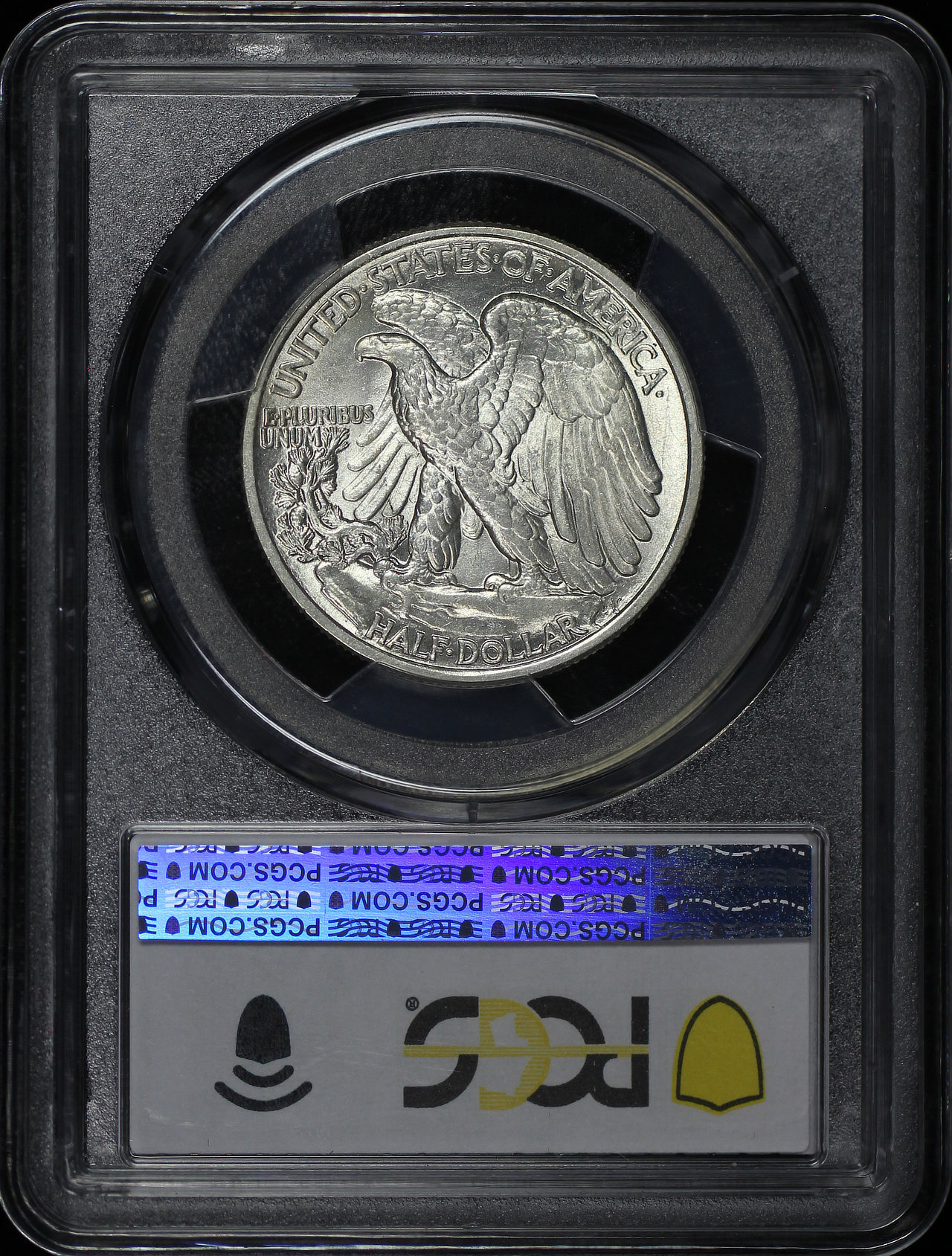Reverse of this 1937 Walking Liberty Half Dollar PCGS AU-58