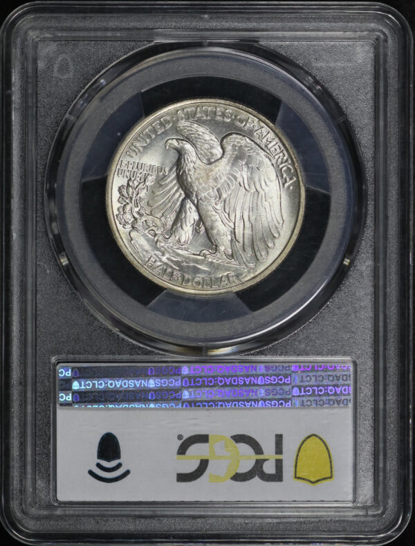 Reverse of this 1937 Walking Liberty Half Dollar PCGS MS-67