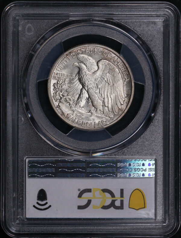 Reverse of this 1938-D Walking Liberty Half Dollar PCGS MS-64